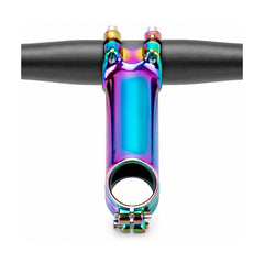 TANKE short black alloy stem for mountain and road bikes with a 31.8 mm bar clamp