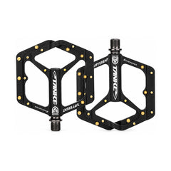 TANKE CNC alloy platform pedals in green, purple, silver, black, oil slick and camo