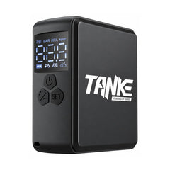 TANKE mini electric bike pump in its compact plastic housing