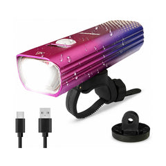 TANKE front bike light in black, red, black red, black gold, blue pink and violet