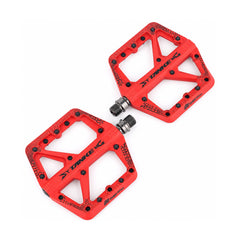 TANKE TP60 nylon mountain bike pedals in black, orange, blue, purple, green, grey and red