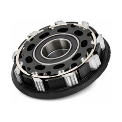 TANKE TH560 dirt jump hub pair in camo and oil slick finishes with 32-hole flanges
