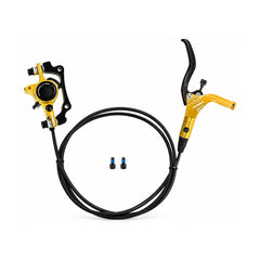 TANKE TB300 two-piston hydraulic disc brake caliper in purple, black, gold, blue and red