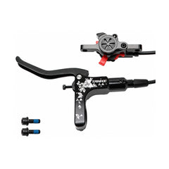 TANKE TB450 hydraulic disc brake caliper in black, silver and purple, front and rear