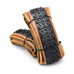 Folding bike tyres with tan wall and black wall casing in 26, 27.5, 29 inch and 700c