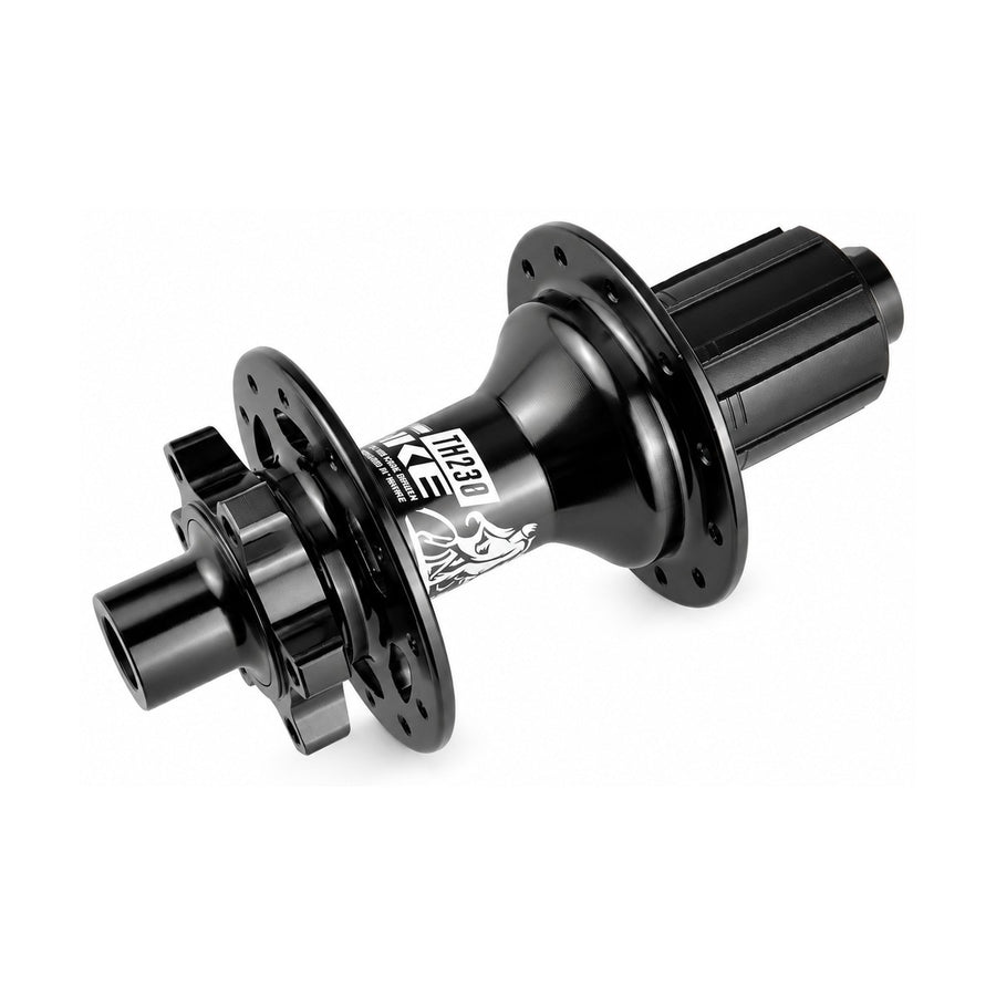 TANKE TH230 24-hole road hub in black, purple and red with thru-axle fitment