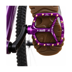 TANKE TP90 aluminium mountain bike pedals in purple, orange, silver and titanium finishes